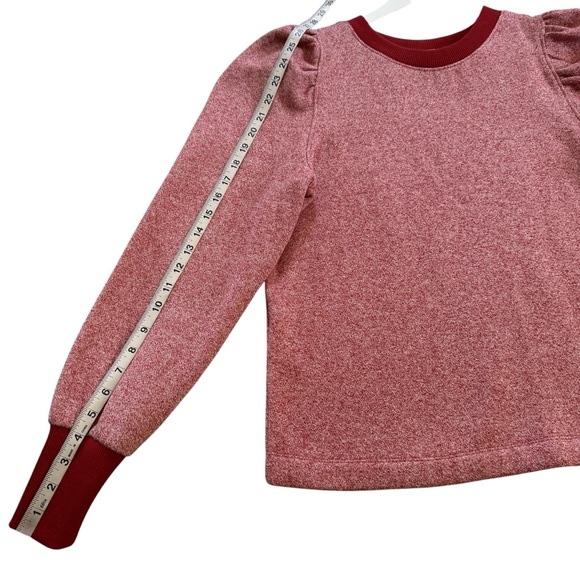 LOFT Red and White Patterned Sweater - Picture 11 of 16